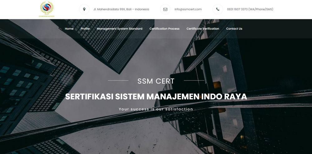 SSM Cert - Wayan Bali Web Developer